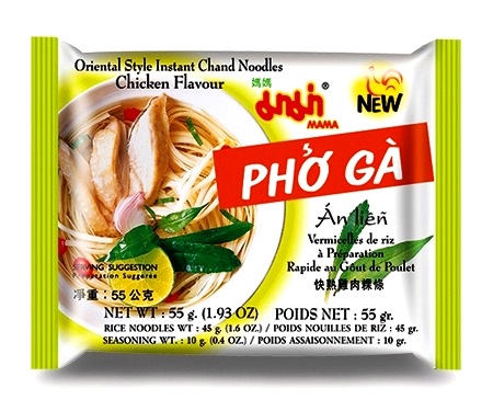 Mama Phò' Gà noodles di riso gusto pollo - 3 buste da 55 gr.
